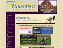 Tablet Screenshot of passportwineandspirits.com